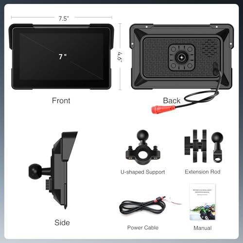 7 Inch Waterproof Touchscreen Portable CarPlay J6150