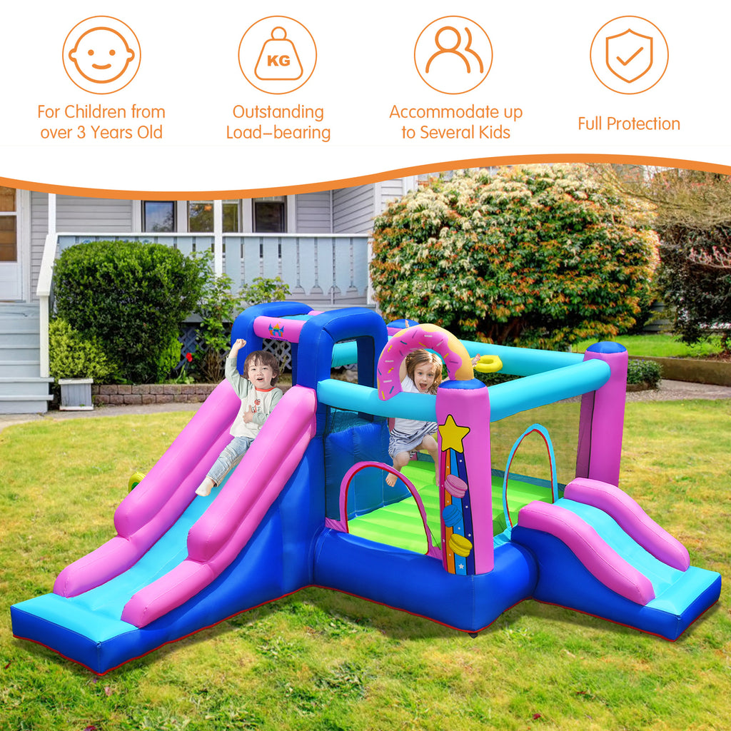 Inflatable Bounce Castle Dual Slides Jumping Bouncer F341790