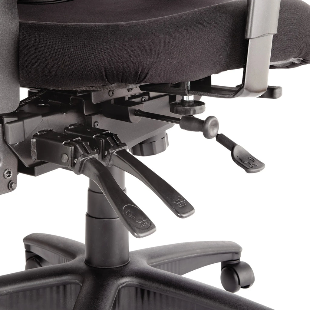 Black Mesh Mid-Back Multifunction Chair I94172