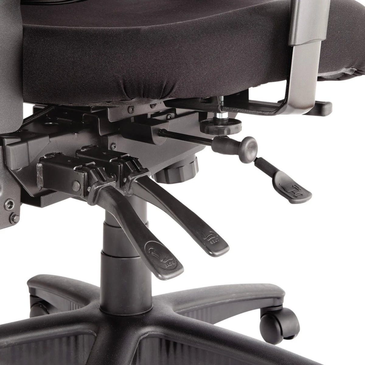 Black Mesh Mid-Back Multifunction Chair I94172