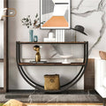 Black Distressed Wood Console Table C877