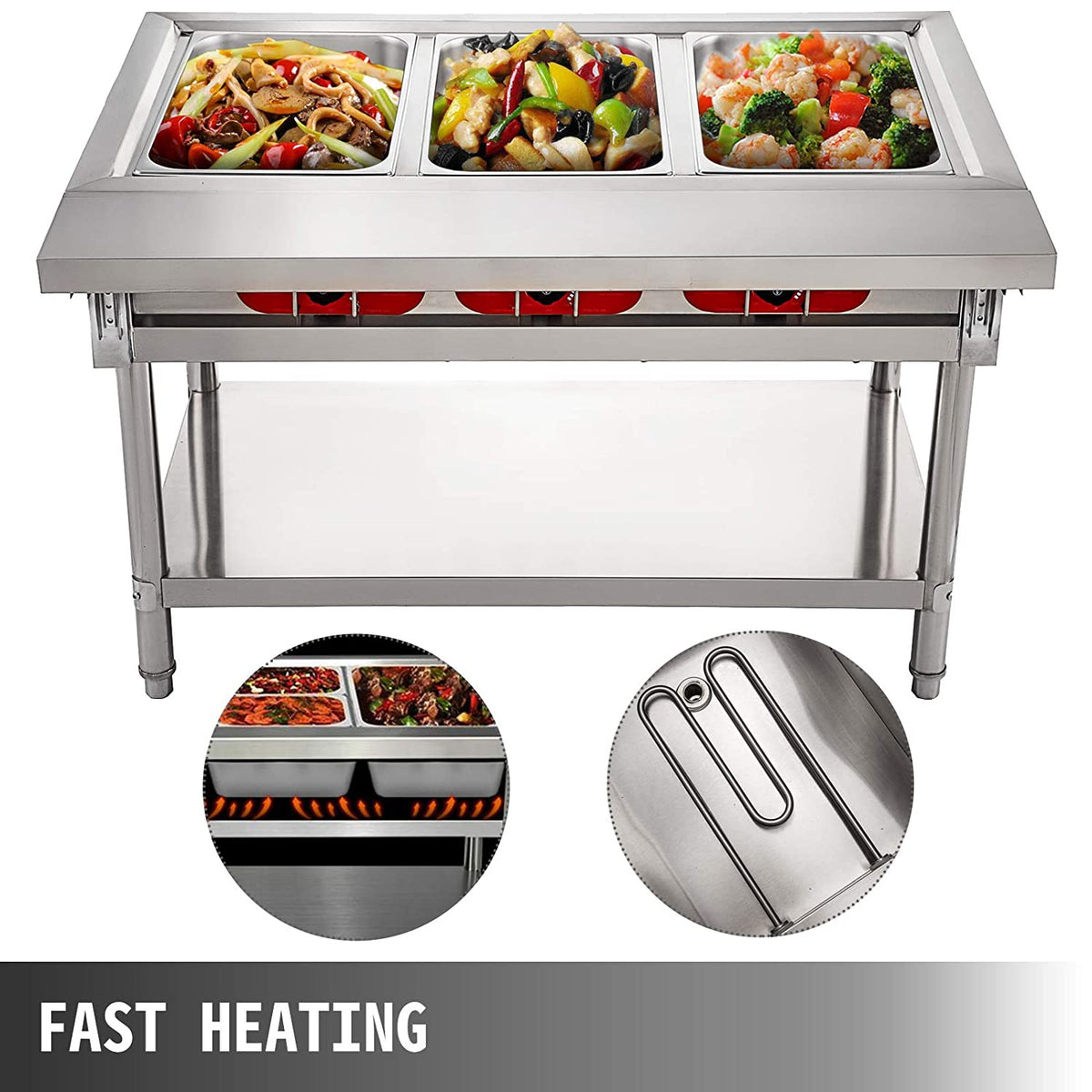 3 Pot Commercial Electric Food Warmer Y215