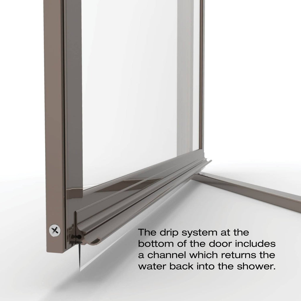 Pivot Framed Shower Door with Silver R289079