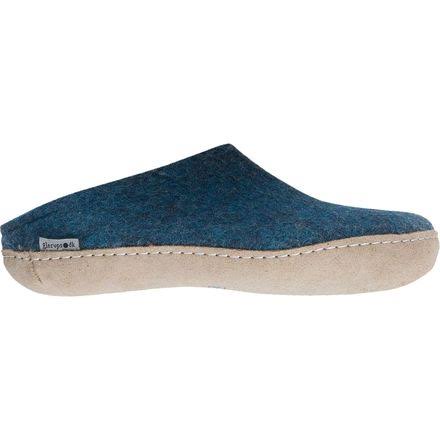 Open Heel Petrol Shoes O1548