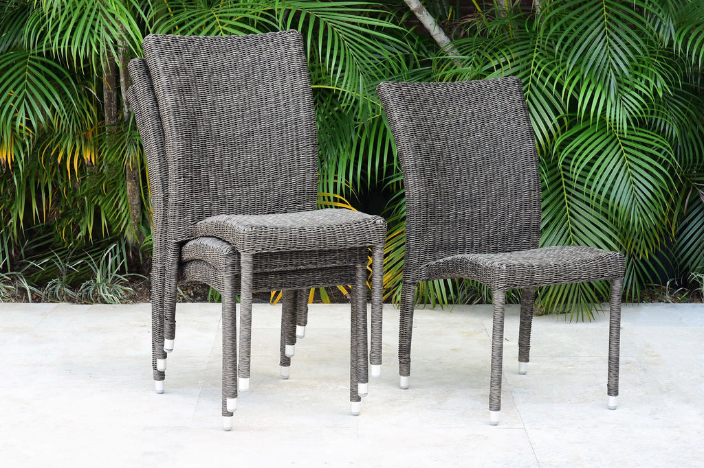 9-Piece Solid Wood Wicker Patio Dining R983