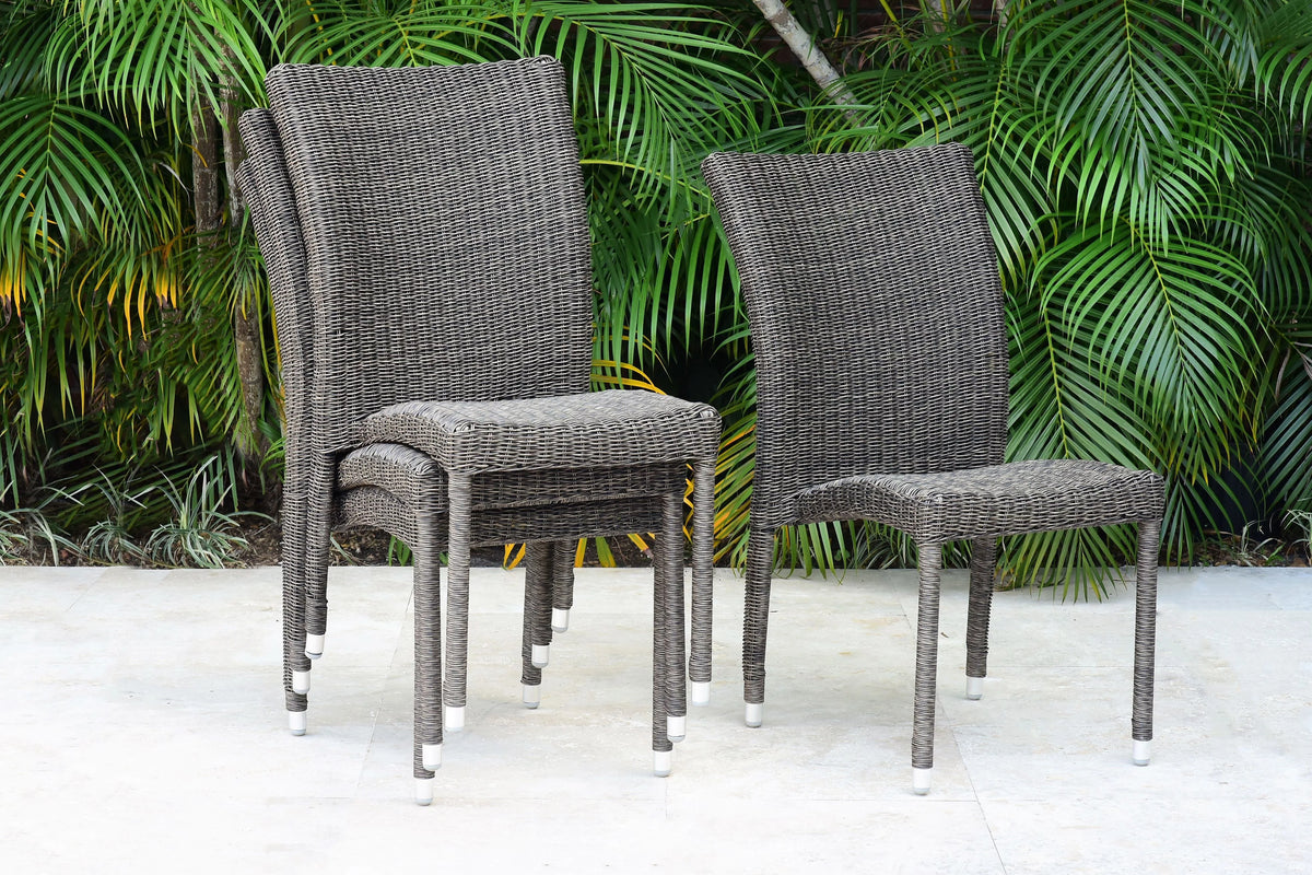 9-Piece Solid Wood Wicker Patio Dining R983