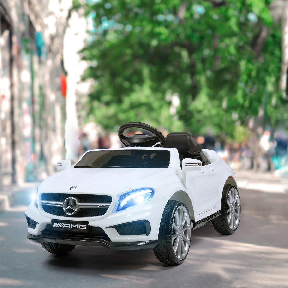 6V Kids Ride on Car with Remote Control Lights Music Red L17816