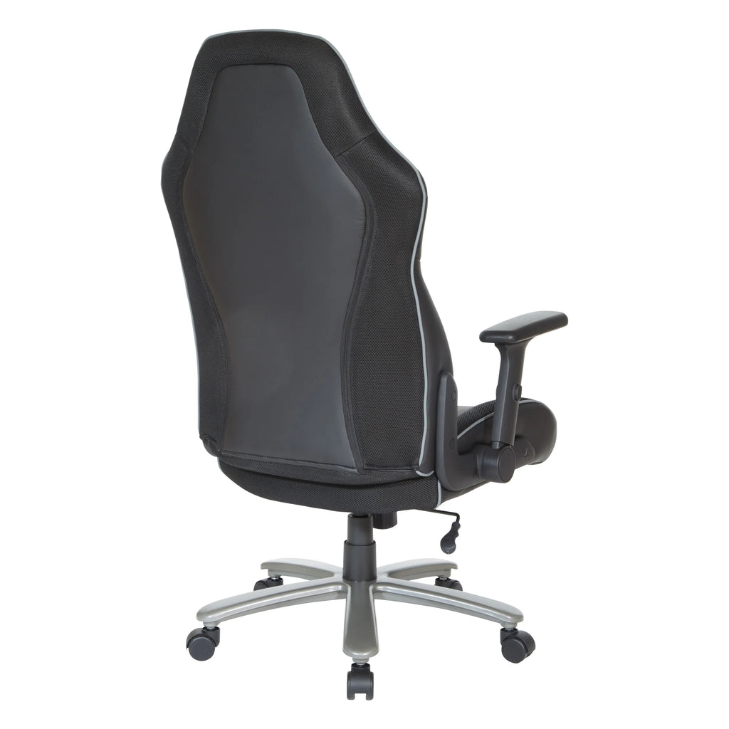 Gray Mesh Gaming Chair J4815