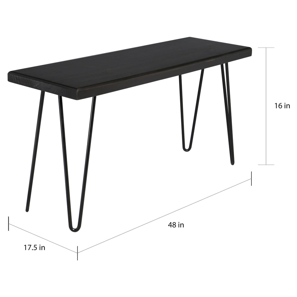 Weathered Gray Wood Bench R20217