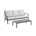 Outdoor Sectional Sofa Set 3 Seater Aluminum A834