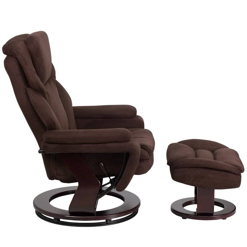 Brown Microfiber Recliner N25971