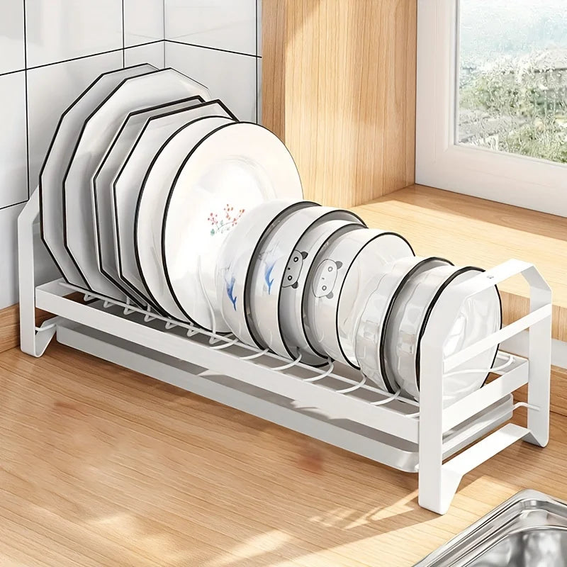 White Plate Drain Storage Rack B8658