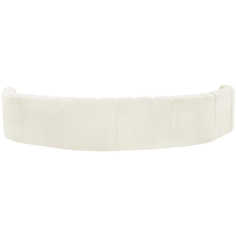 Cream Velvet Modular Sofa U578922