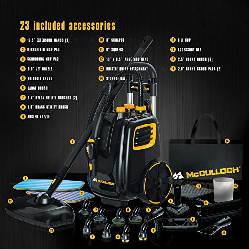 23 Accessories Canister Steam Cleaner K952