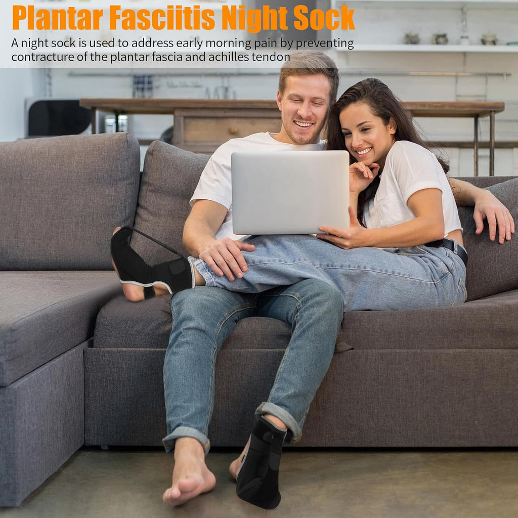 Black Plantar Fasciitis Night Splint Brace (Small) P875930