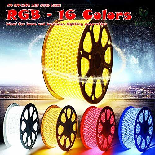 RGB LED Strip Light, Waterproof Multi Colors Dimmable SMD5050 LED Rope Light N340