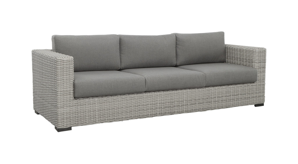 HDPE Resin Wicker Outdoor Sofa with Solution-Dyed Acrylic Covers U276
