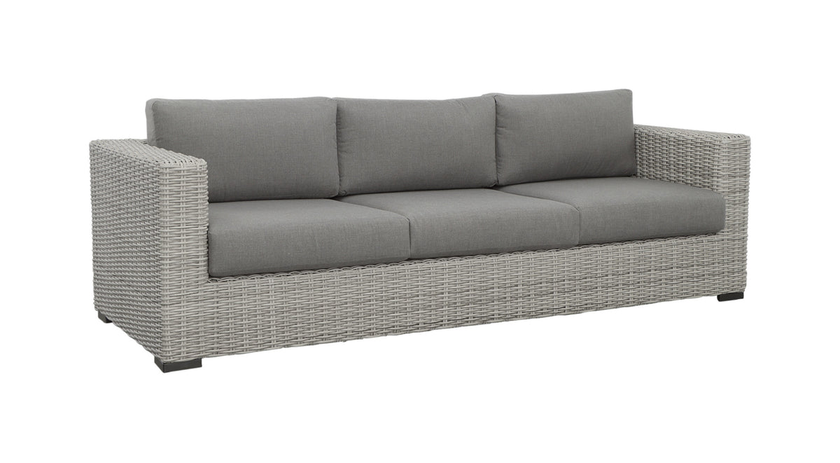 HDPE Resin Wicker Outdoor Sofa with Solution-Dyed Acrylic Covers U276
