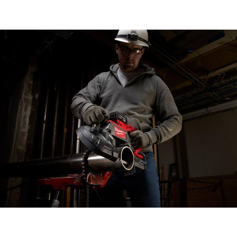 18-V Lithium-Ion Brushless Cordless Deep Cut Band Saw with Two 5.0Ah Batteries B7890