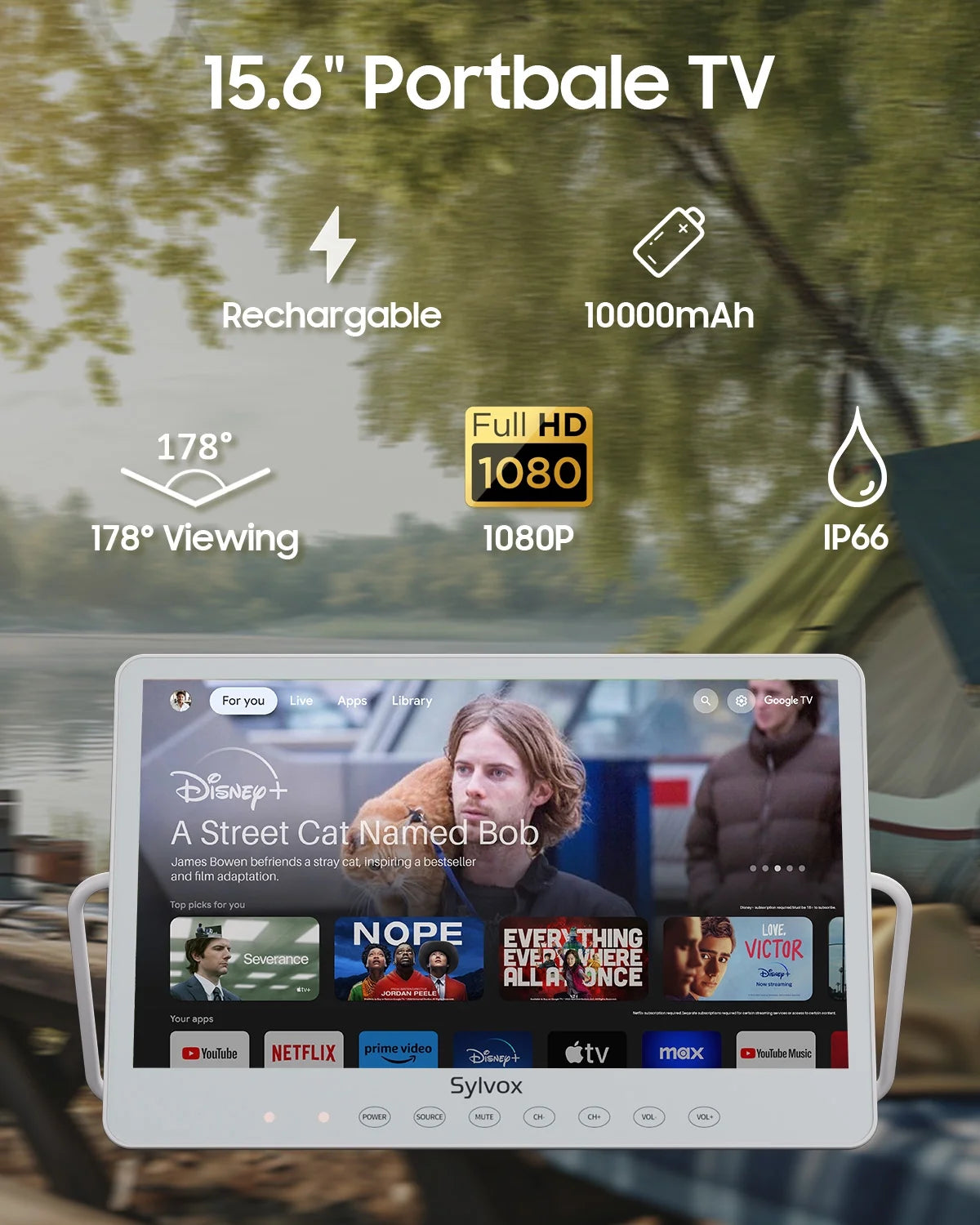 15.6'' IP66 Waterproof 1080P Portable Smart TV U507747