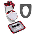 Set of 5 Toilet Seat Cover and Rug Set A247