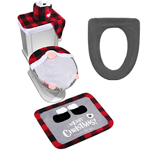 Set of 5 Toilet Seat Cover and Rug Set A247