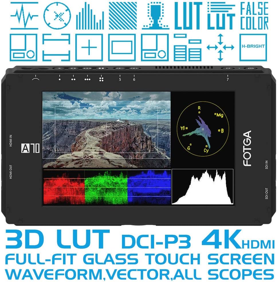 7 Inch FHD IPS Touch Screen Field Monitor with HDMI 4K Input/Output S133