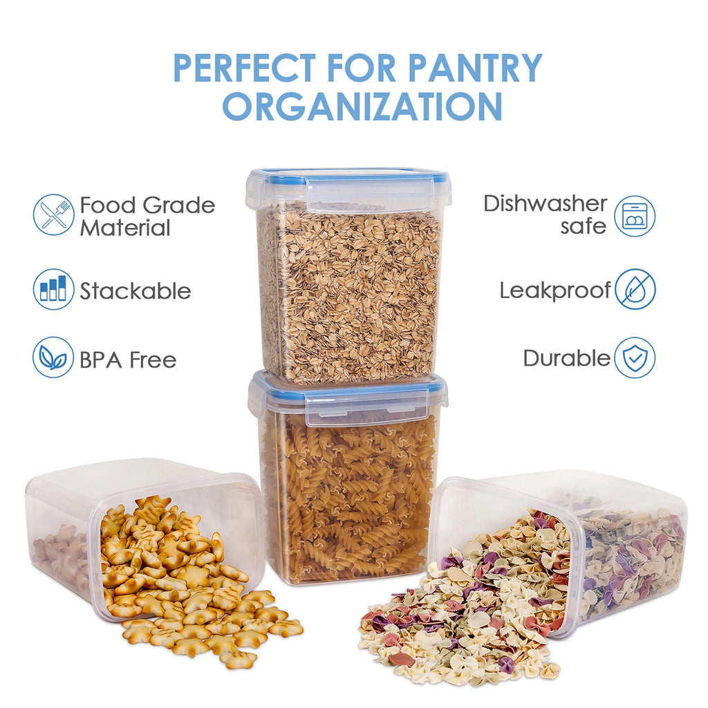 12 Pc Airtight Plastic Food Storage Containers F893911