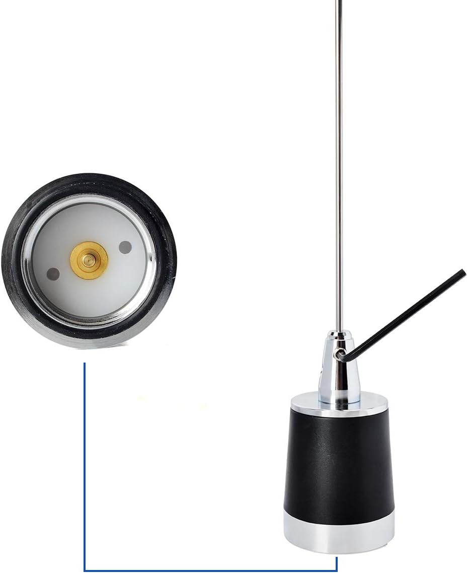 NMO Dual Band 144/430MHz Antenna with 13ft RG58 Coax Cable, Pack of 2 U707