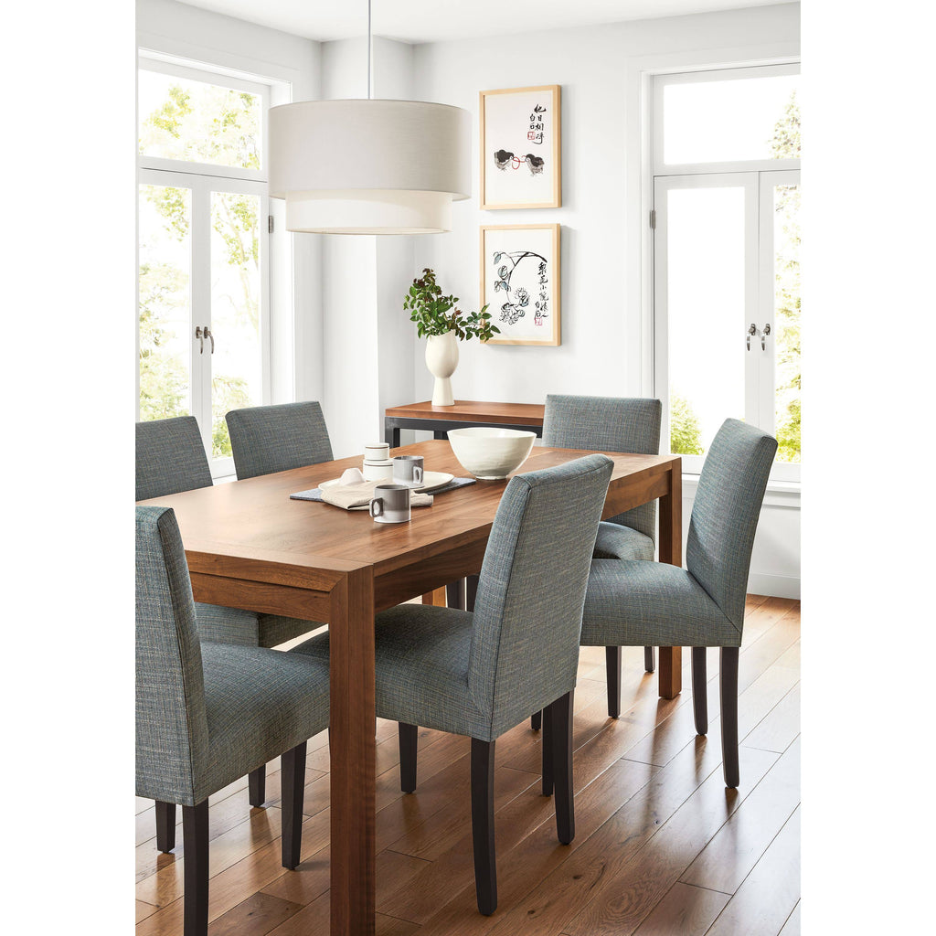 Modern Side Chair in Flint Cement Grey Fabric B4357