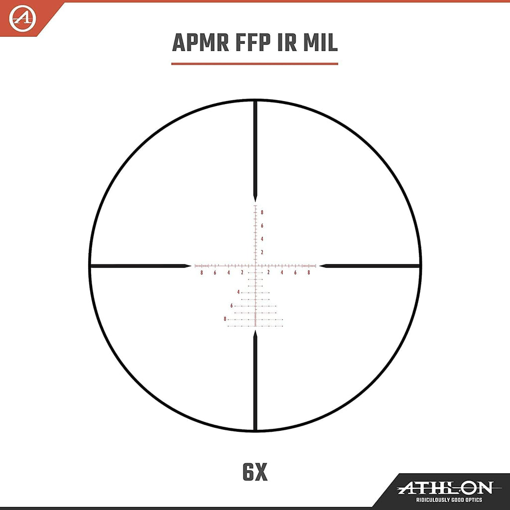 6-24X50 First Focal Plane Riflescope with Sunshade and Rings F793303
