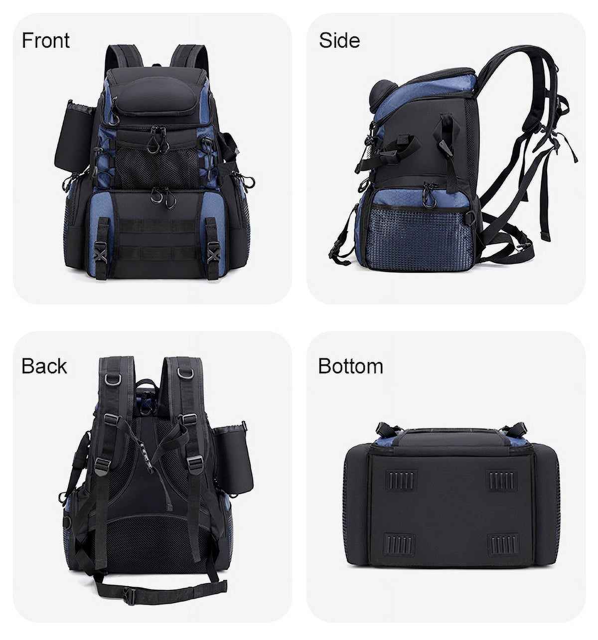 Two Shoulder Bag with 4 Boxes Rain Cover Rod and Bottle Boxes Waterproof J935490