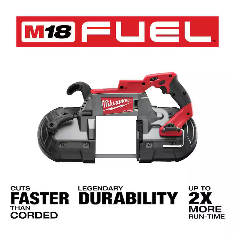 18-V Lithium-Ion Brushless Cordless Deep Cut Band Saw with Two 5.0Ah Batteries B7890