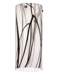 White Glass Drum Pendant Shade O995