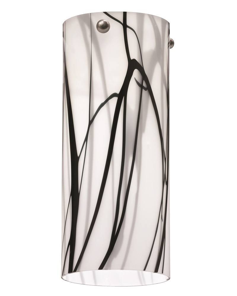White Glass Drum Pendant Shade O995