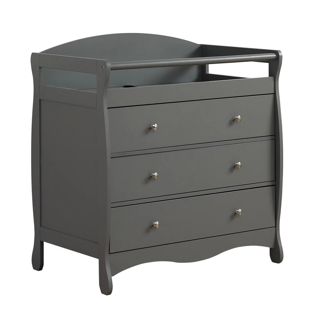 Gray 3 Drawer Changing Dresser B2707