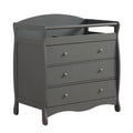 Gray 3 Drawer Changing Dresser B2707