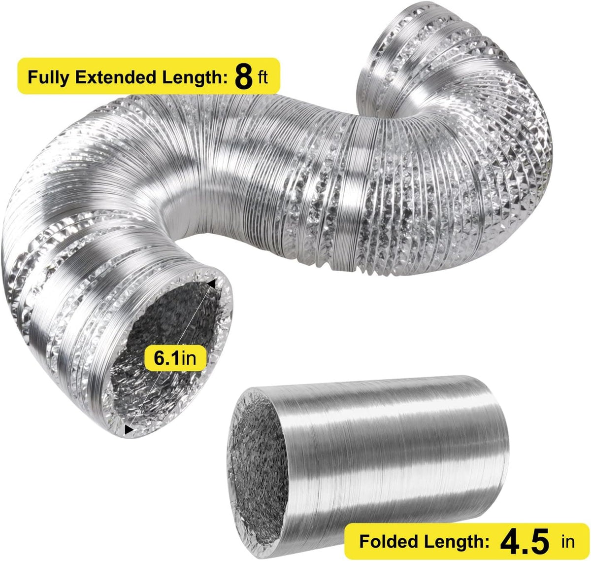 6 Inch 294 CFM Inline Fan with Carbon Filter and Ducting M80982