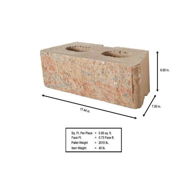 Palomino Concrete Retaining Wall Block U90486