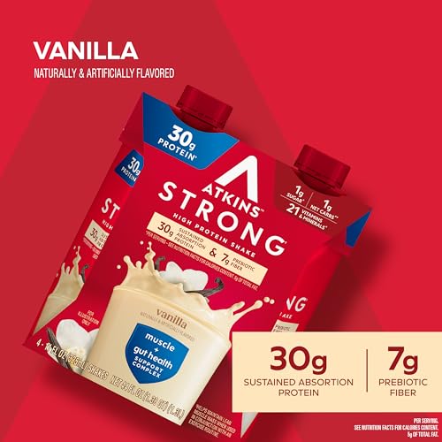 Milk Chocolate Flavored High Protein Shake, 30g Protein, 12 Count D628