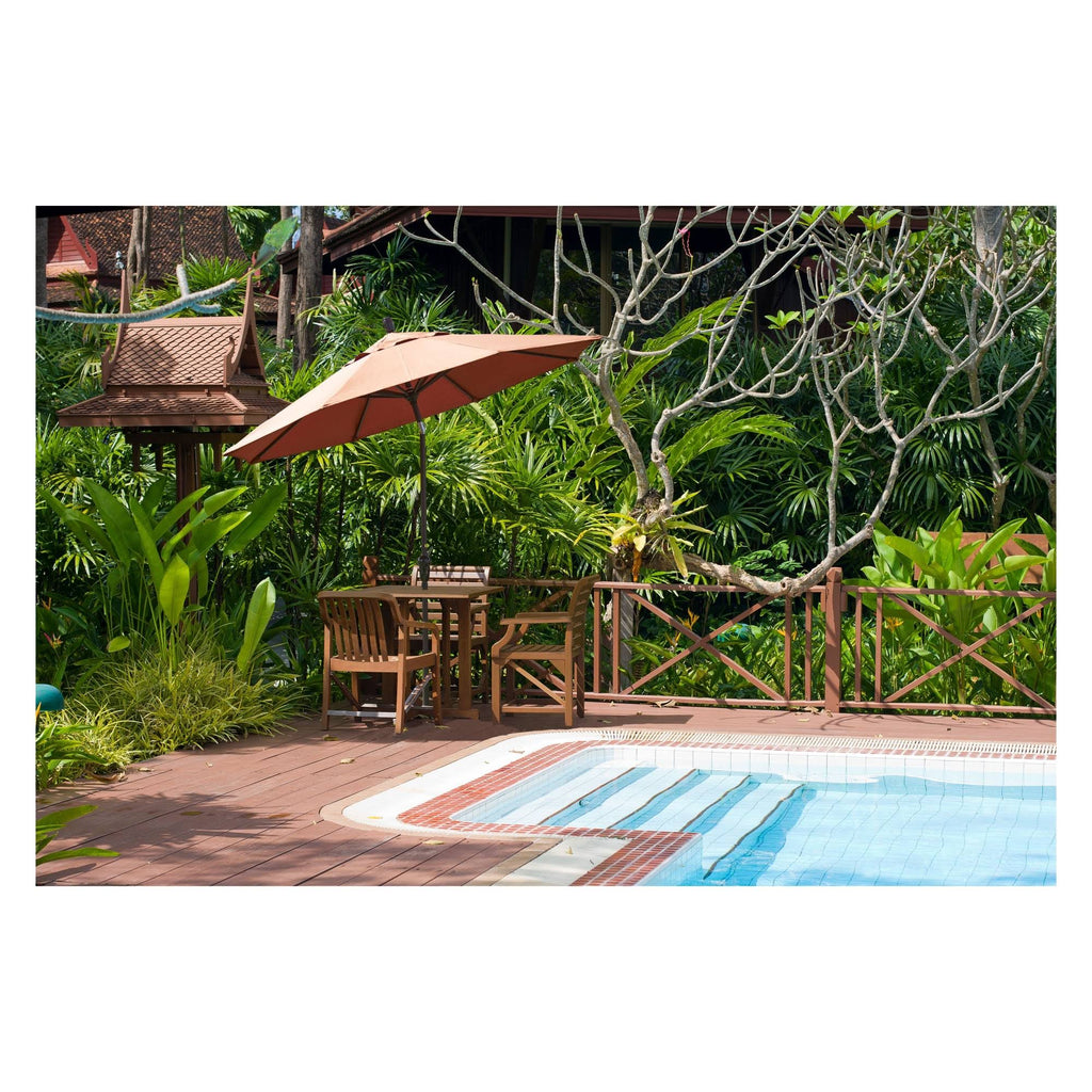 9 ft. Auto Tilt Aluminum Patio Umbrella M424843