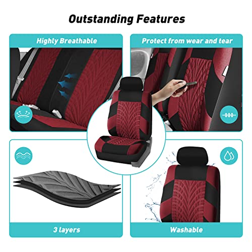 Gray Cloth Full Set Car Seat Covers Z808