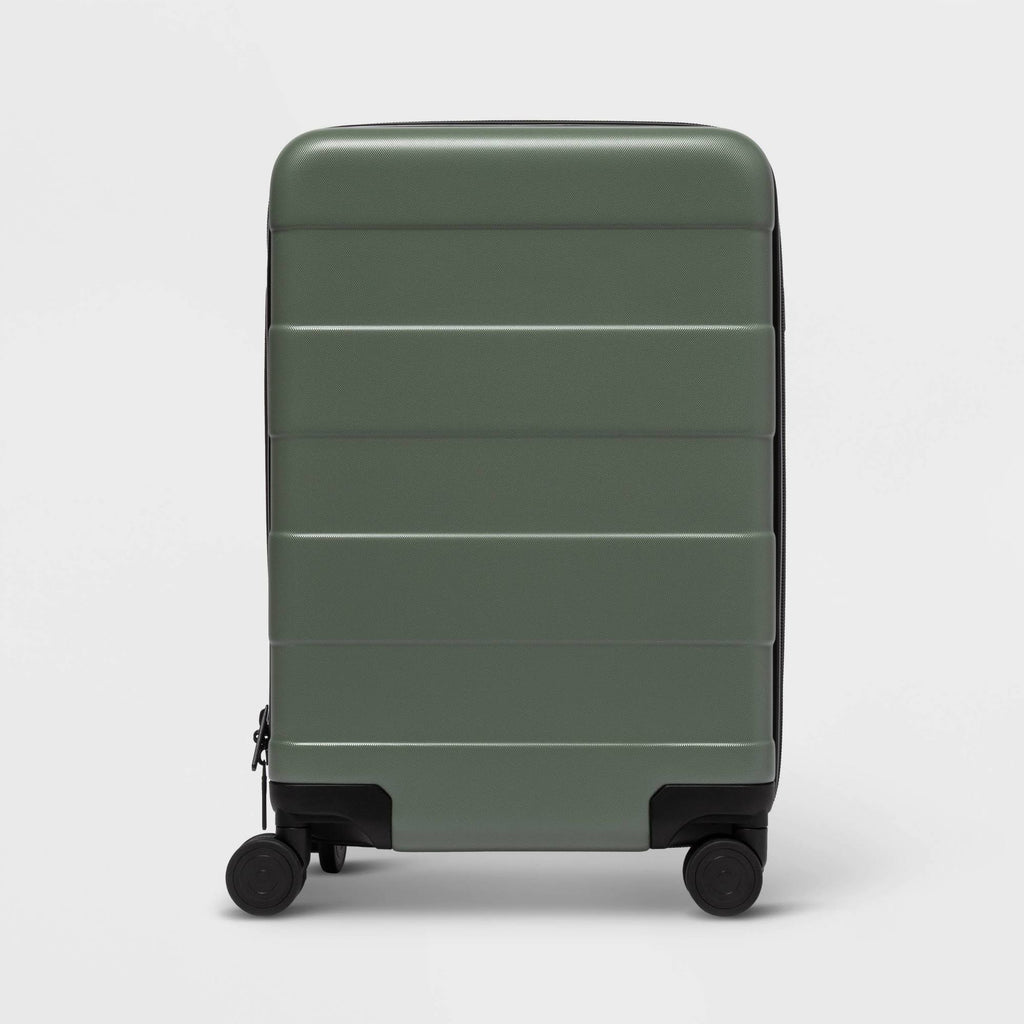 20x22 Carry on Spinner Suitcase Green T98787