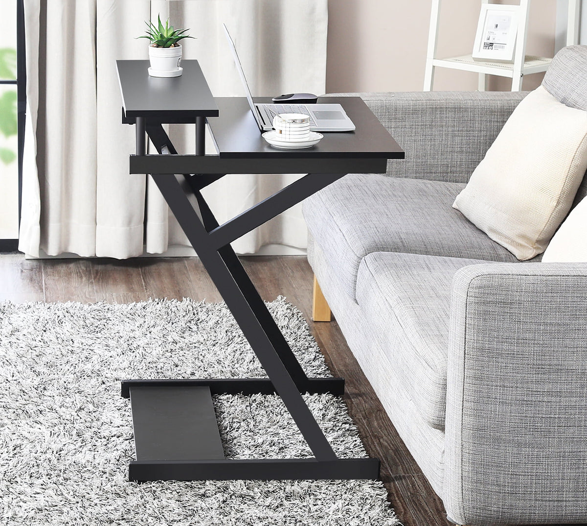 27-Inch Computer Desk with Monitor Shelf M49507