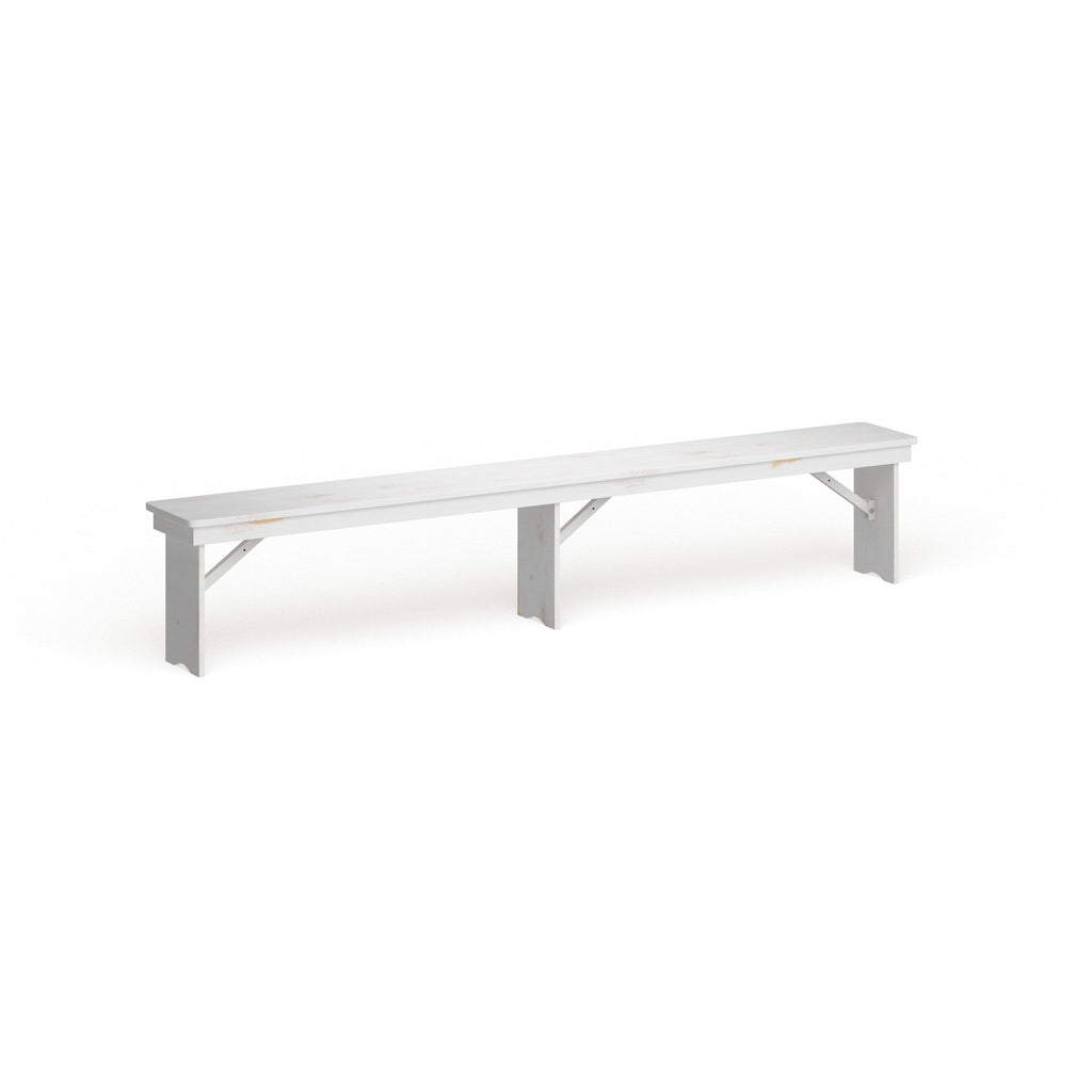 Solid Pine Folding Farm Bench Z521634