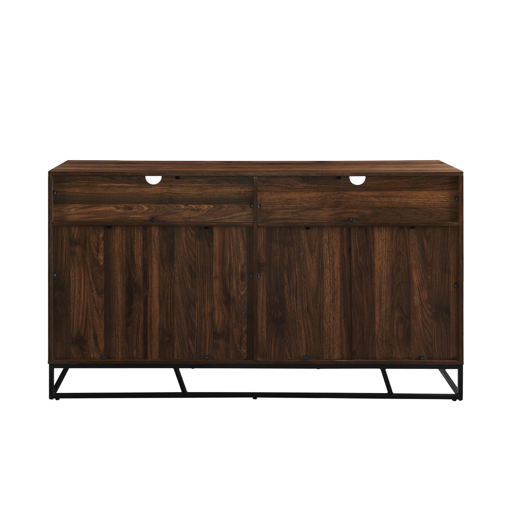 Dark Walnut Angled Door Sideboard M2783