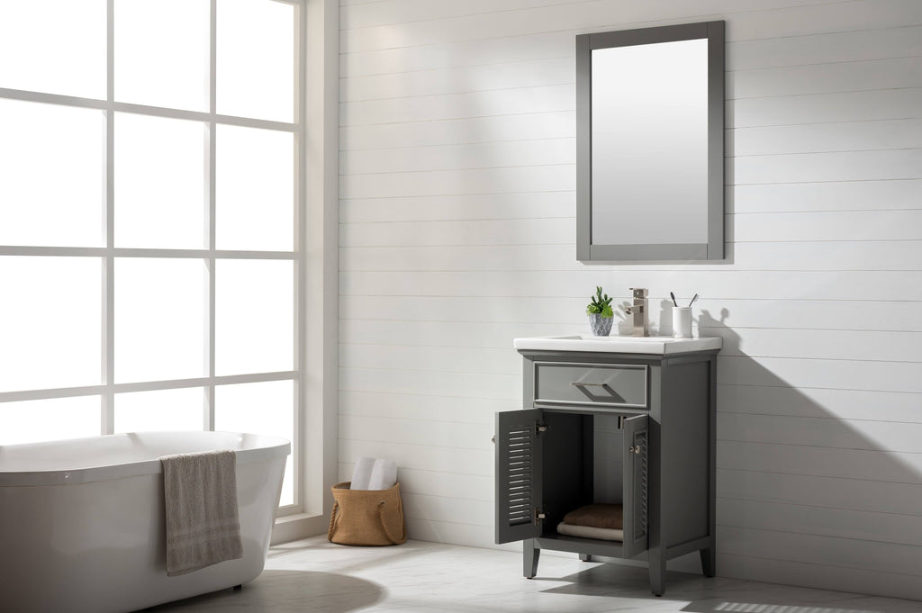 Gray Single Sink Vanity V57631