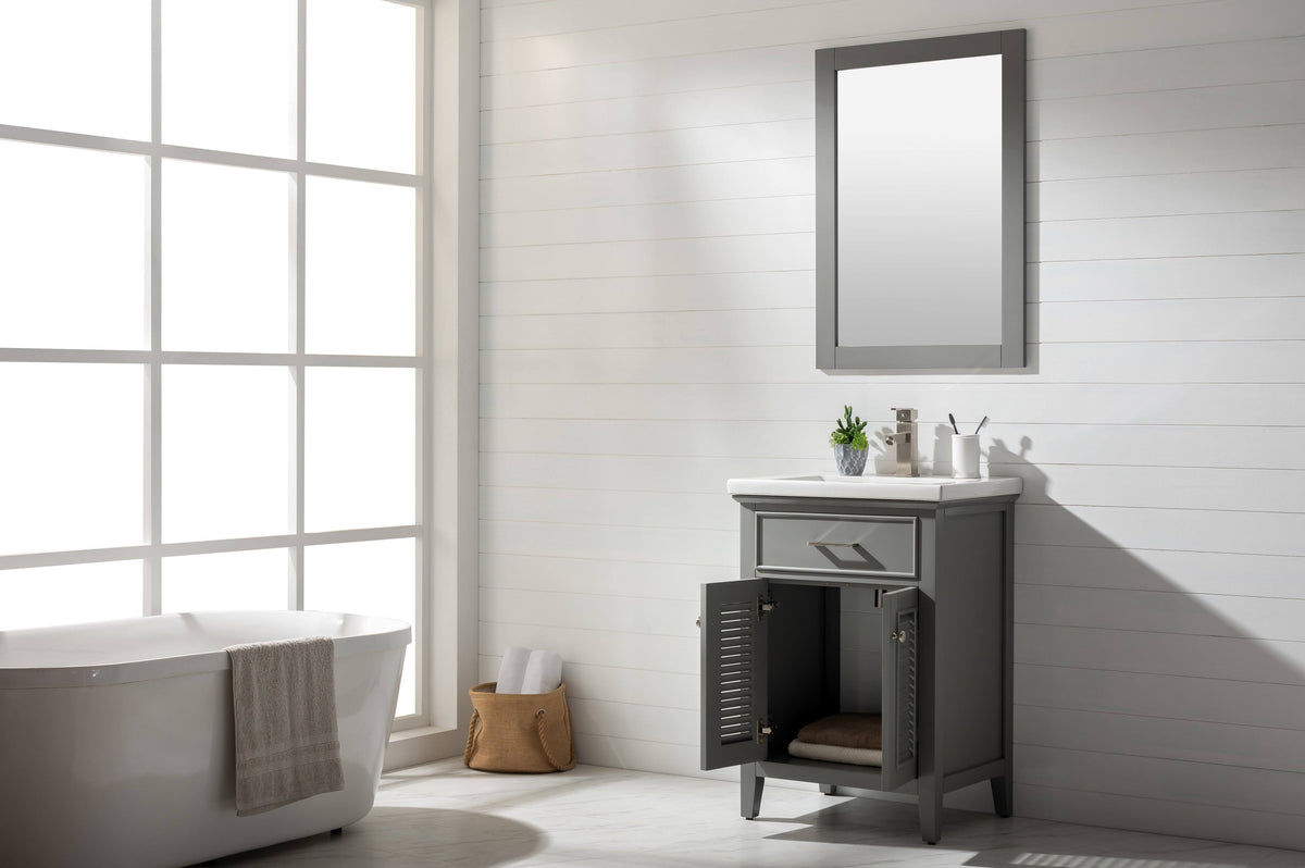 Gray Single Sink Vanity V57631