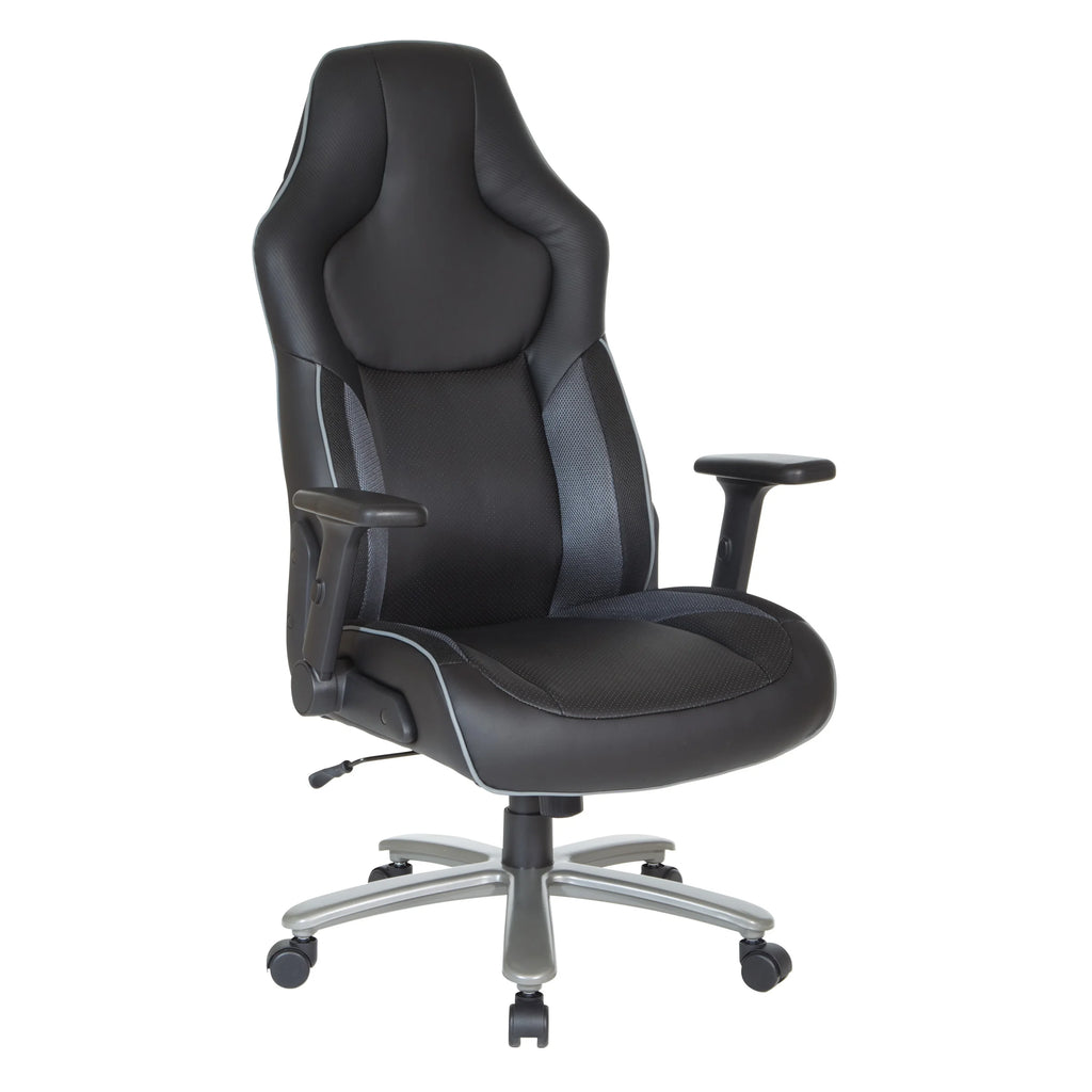 Gray Mesh Gaming Chair J4815
