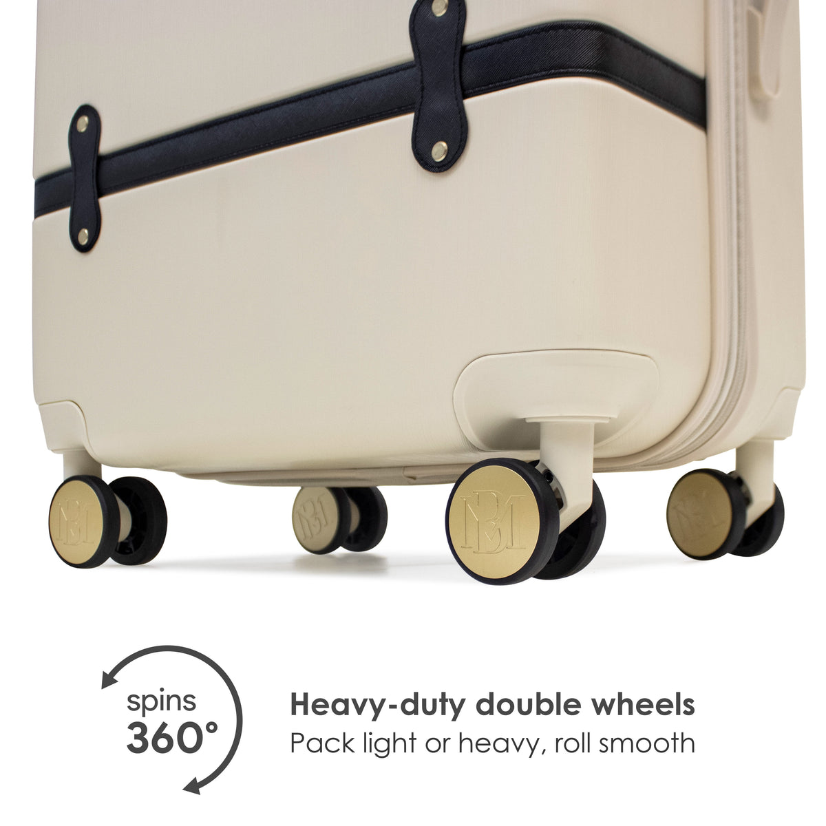 Champagne 3 Piece Expandable Luggage Set T1625